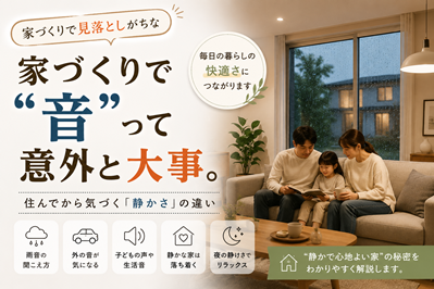 住んでから気づく「静かさ」の違い
