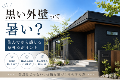 黒い外壁って暑い?