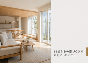 55歳からの家づくりで大切にしたいこと｜これからの暮らしを楽しむ住まいの考え方