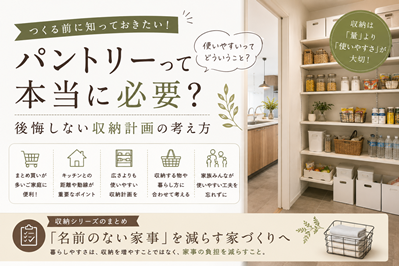パントリーって本当に必要?