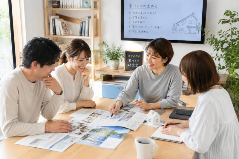 家づくり研究室でのアイディア交換